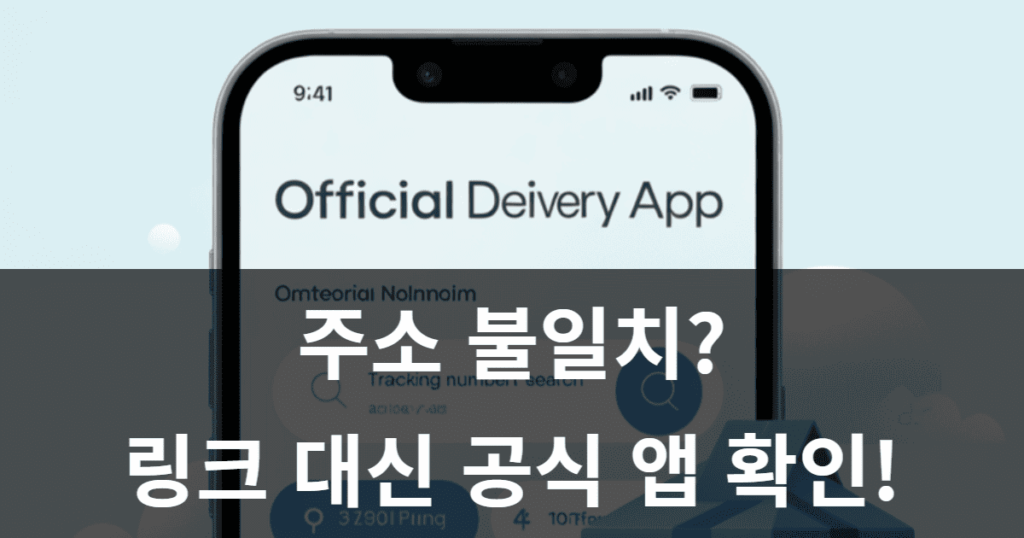 택배 주소 오류를 가장한 스미싱 문자 사기 유형