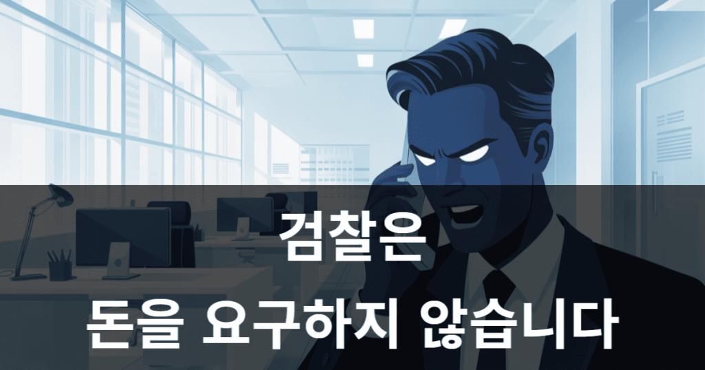 검찰과 경찰을 사칭한 보이스피싱 전화를 받는 시니어
