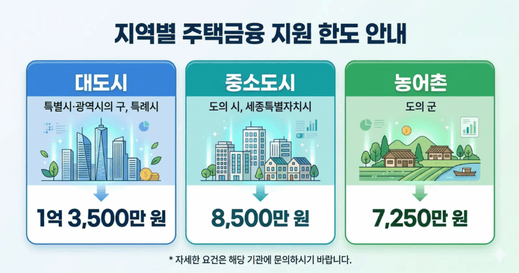 기초연금 소득인정액 산정 시 지역별 기본재산액 공제 기준 안내 인포그래픽