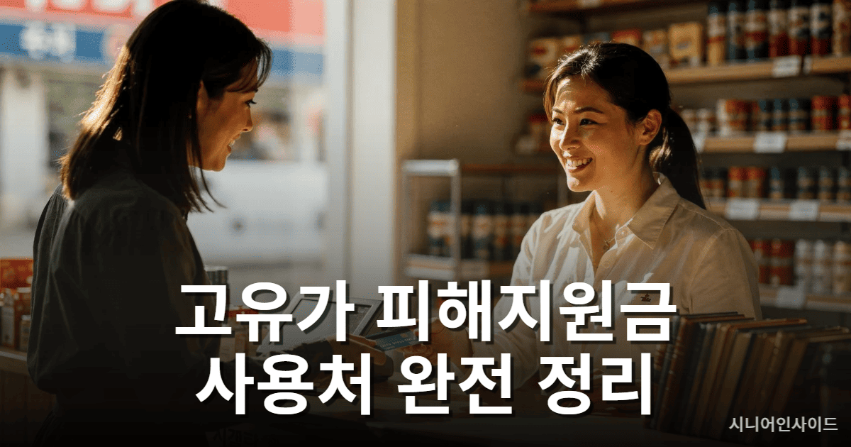 고유가 피해지원금 사용처 – 편의점 가능 여부와 사용 제한 업종 안내