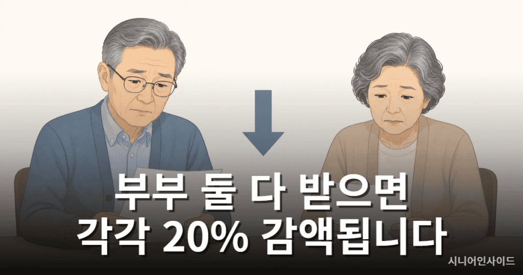 기초연금 부부감액 20% 적용 설명 이미지