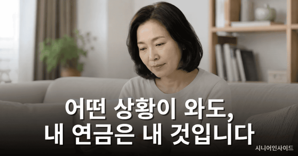 이혼이나 사별에 대비해 본인 명의 연금을 준비하는 중년 여성