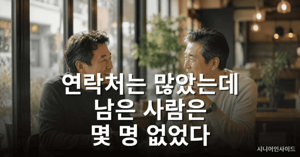 50대 이후 진정한 인간관계의 중요성을 보여주는 친구들의 모습