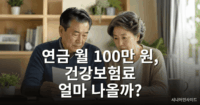 국민연금 월 100만 원 받으면 건강보험료 얼마나 나올까 실제 사례로 계산해봤습니다 국민연금 건강보험료 – 월 100만 원 수령 시 보험료 계산 안내