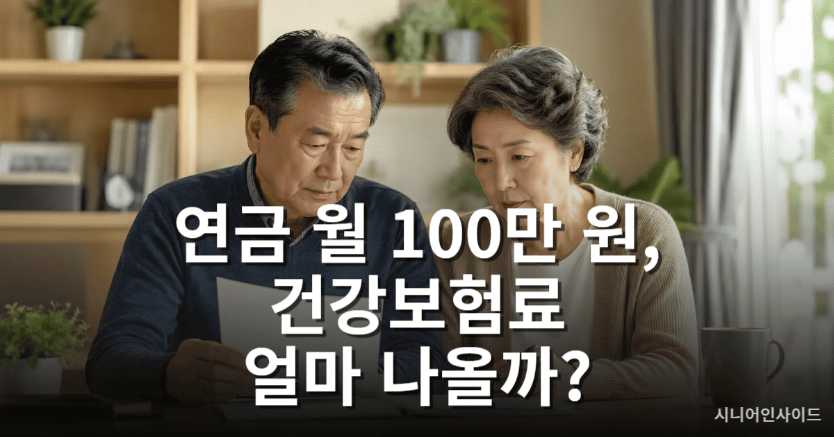 국민연금 건강보험료 – 월 100만 원 수령 시 보험료 계산 안내