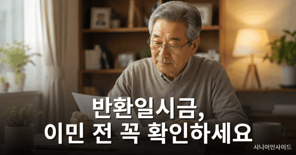 국민연금 해외이민 반환일시금 수령 조건 설명 이미지