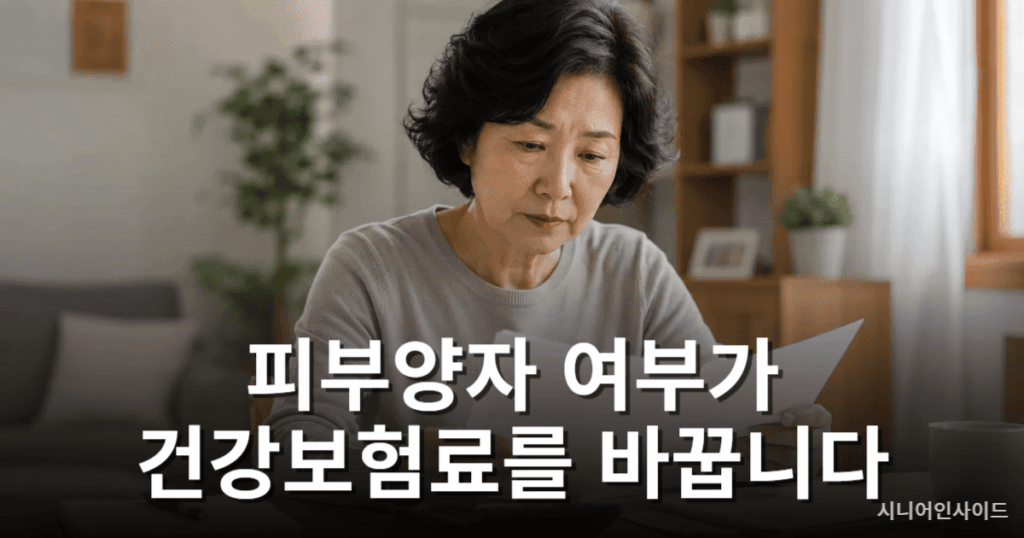 은퇴 후 건강보험료와 피부양자 자격 기준을 확인하는 시니어 여성
