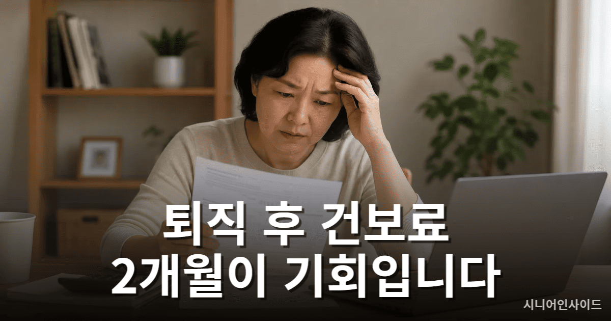 건강보험 임의계속가입 신청 방법 - 퇴직 후 건강보험료 절감 안내