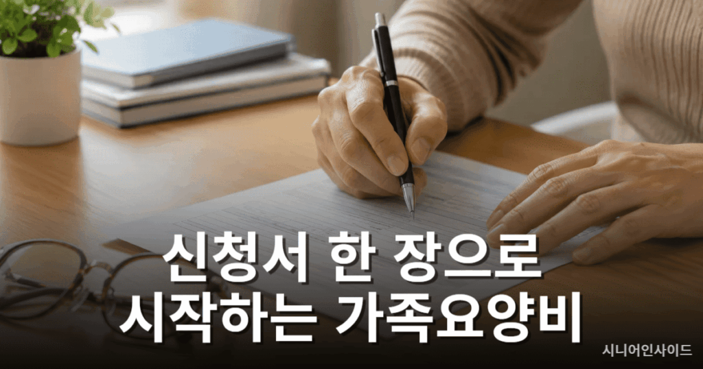 가족요양비 신청방법 절차 및 신청서 작성 이미지