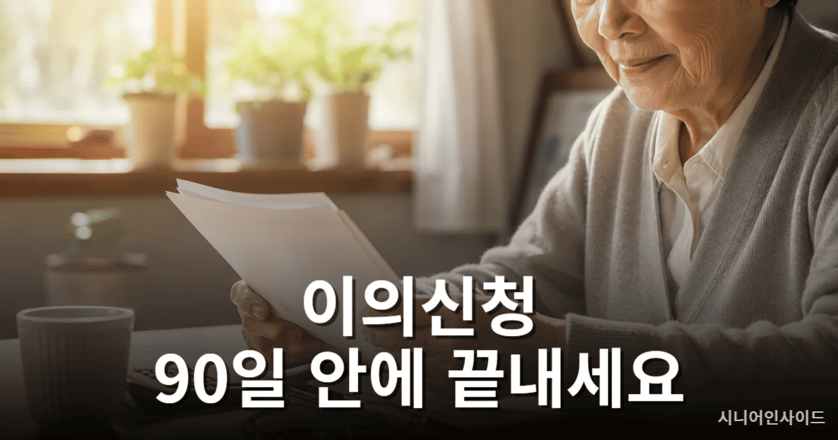 장기요양등급 이의신청 기간을 안내하는 대표 이미지