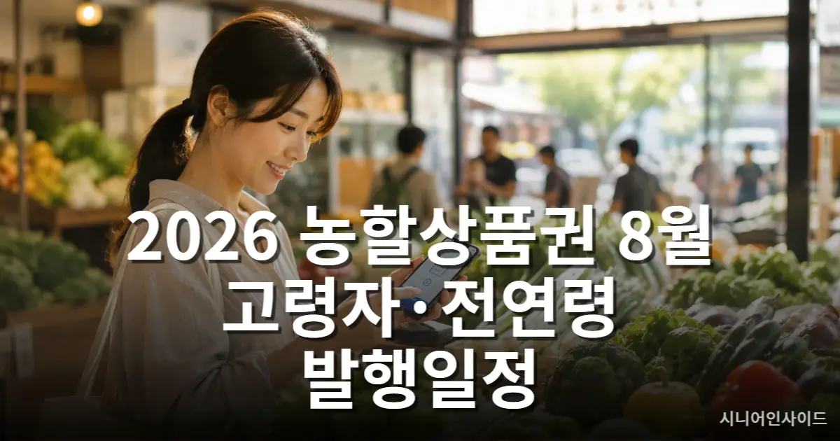 2026 농할상품권 8월 20% 할인 구매 안내 대표 이미지