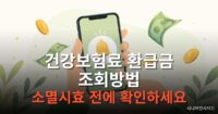 건강보험료 환급금 조회 방법을 안내하는 대표 이미지