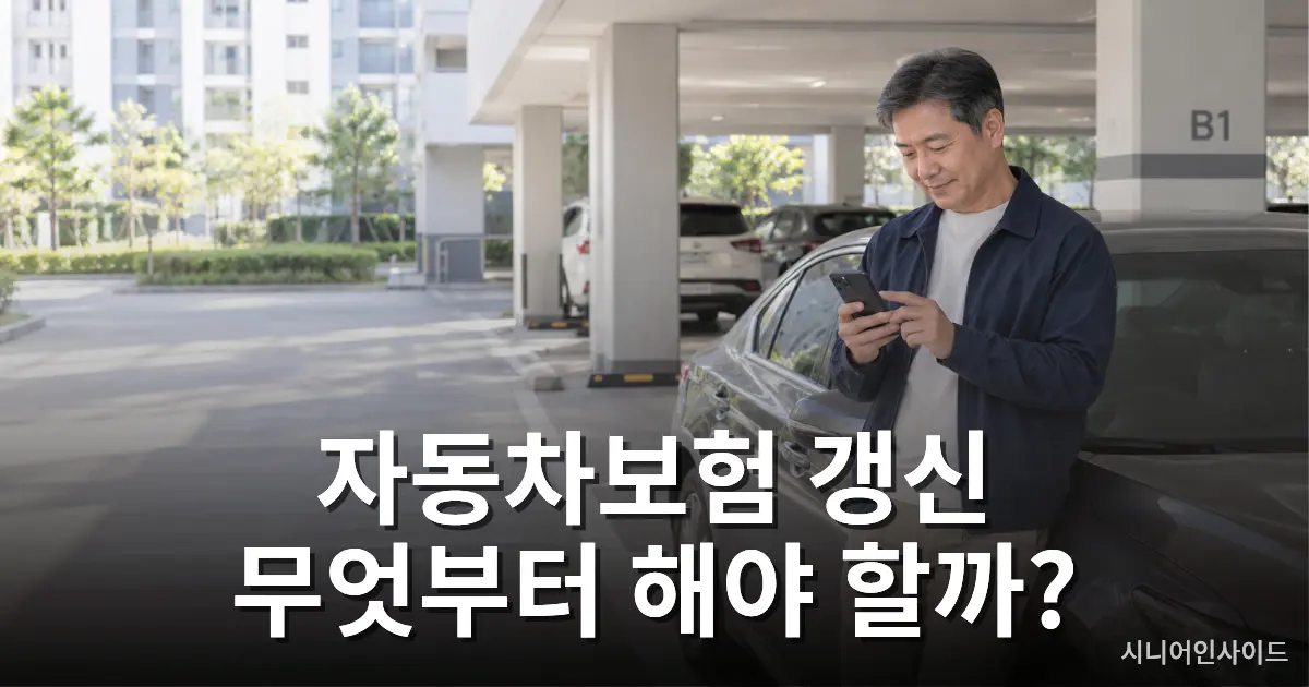 자동차보험 갱신 방법
